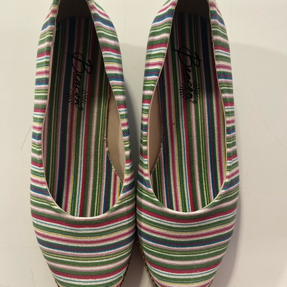 Beacon Striped Multicolor Wedges